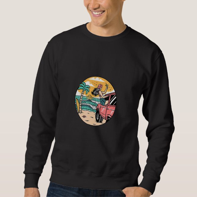 Beach Life Summer Time Sweatshirt (Front)