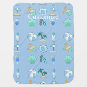 Beach Life Things Thunder_Cove Baby Blanket