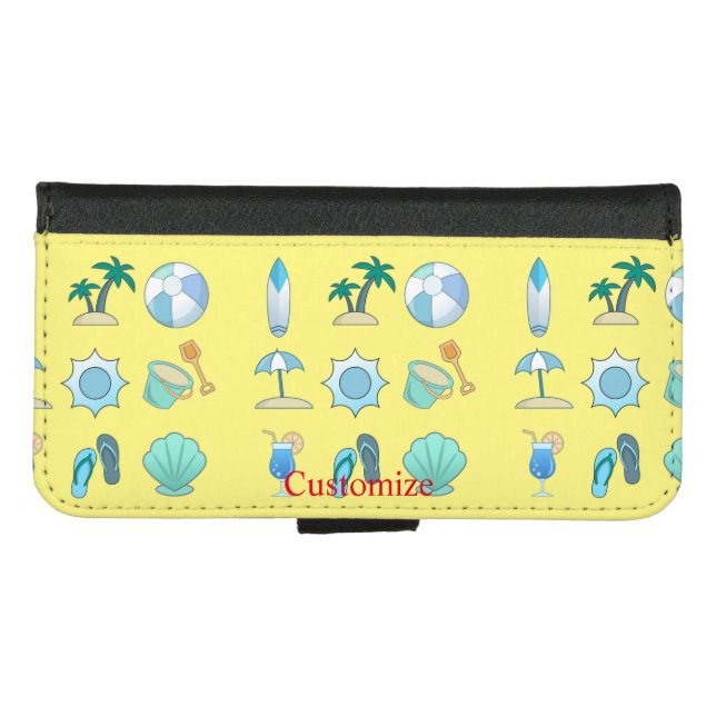 Beach Life Things Thunder_Cove  iPhone Wallet Case (Front (Horizontal))