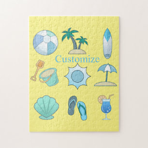 Beach Life Things Thunder_Cove Jigsaw Puzzle