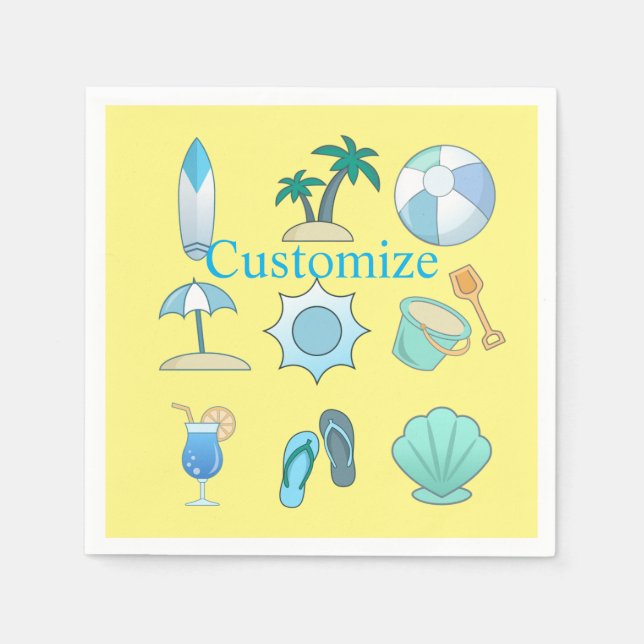 Beach Life Things Thunder_Cove  Napkins (Front)