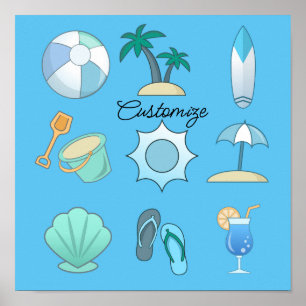 Beach Life Things Thunder_Cove Poster