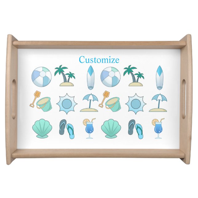 Beach Life Things Thunder_Cove  Serving Tray (Front)