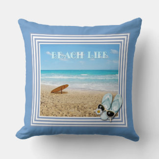 Beach Life Throw Pillow