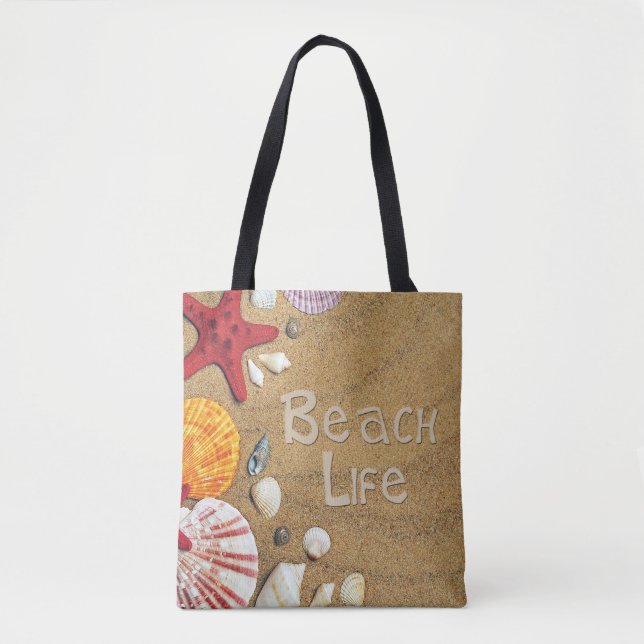 Beach Life Tote Bag (Front)