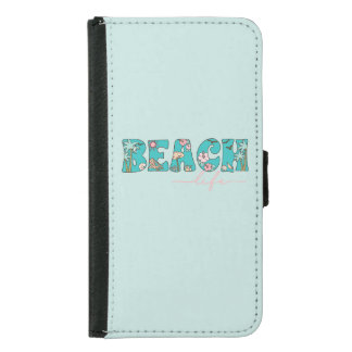 Beach Life Tropical Summer  Samsung Galaxy S5 Wallet Case