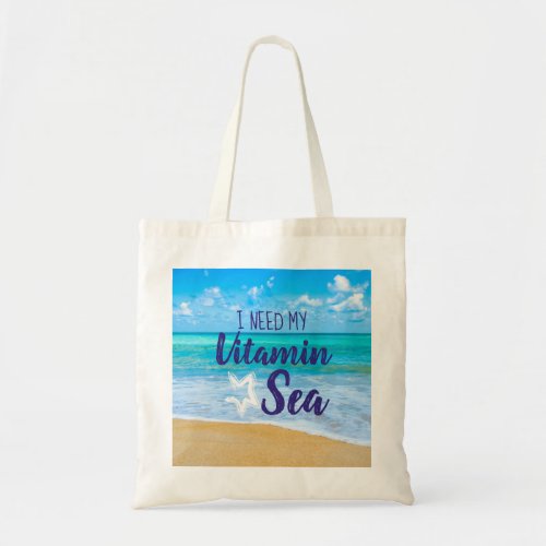 Beach Life Vitamin Sea Tote Bag