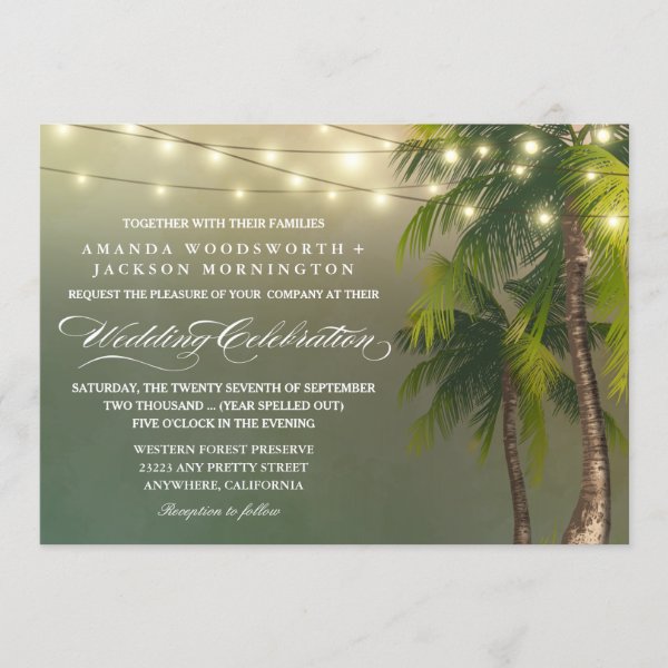Island Theme Invitations Zazzle