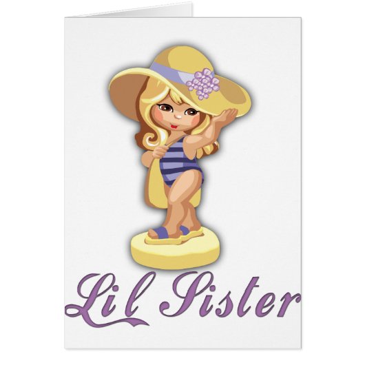 Beach Little Sister Cards (Front)
