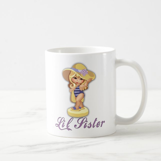 Beach Little Sister Coffee Mug (Right)
