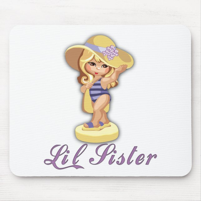 Beach Little Sister Mouse Pad (Front)
