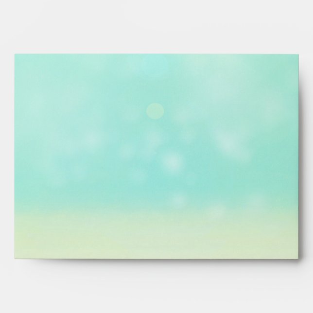 Beach Look Elegant Vintage Wedding Envelopes (Front)