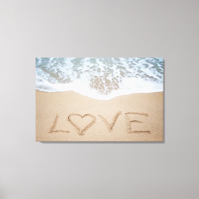 Beach Love II Canvas Print (Front)