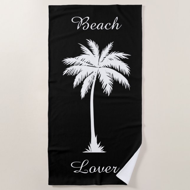 Beach Lover Beach Towel (Front)