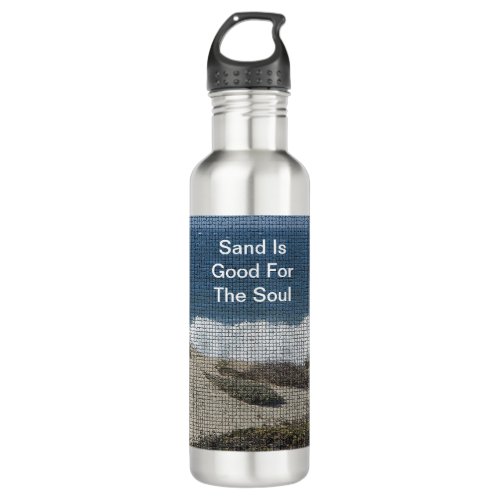 Beach Lover Coastal Landscape Ocean Beachcomber Stainless Steel Water Bottle