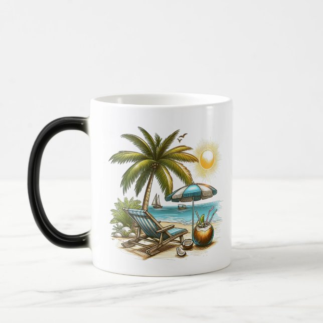Beach lover Morphing Color Morph Mug (Left)