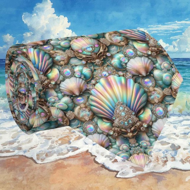 Beach Lovers Tie | Opal Diamond Seashell Pattern (Creator Uploaded)