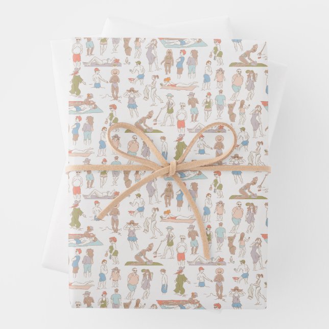 Beach lovers ✨ Wrapping paper  (In situ)