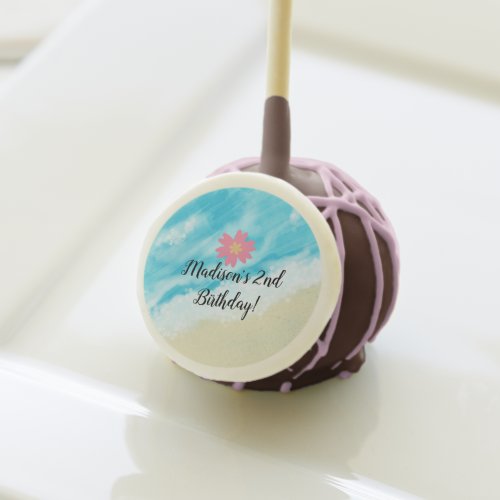 Beach Luau Kids Birthday Personalized Cake Pops