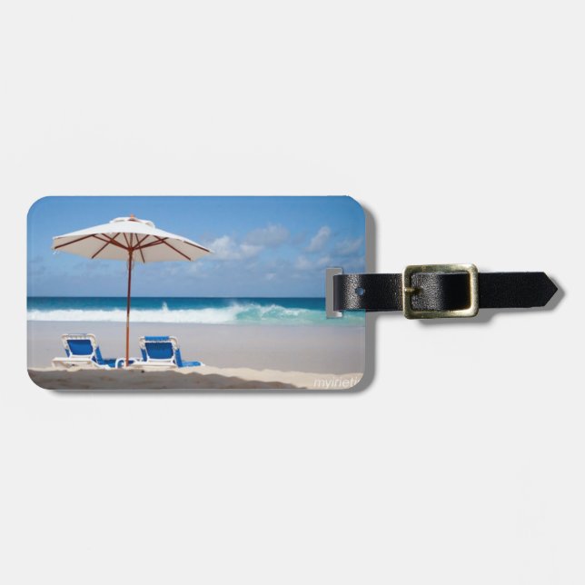 Beach Luggage Tag (Front Horizontal)
