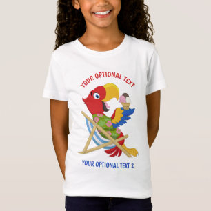Beach Macaw custom text clothing T-Shirt