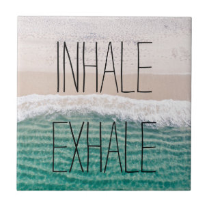 Beach Meditation Ceramic Tile