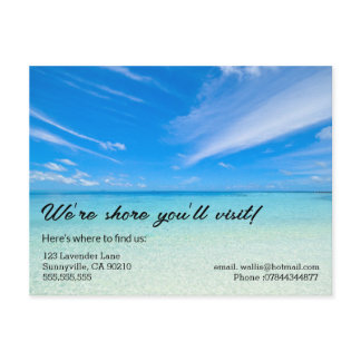 beach meet the neighbors or tell friends postcard