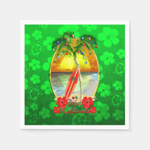 Beach Mele Kalikimaka Napkins