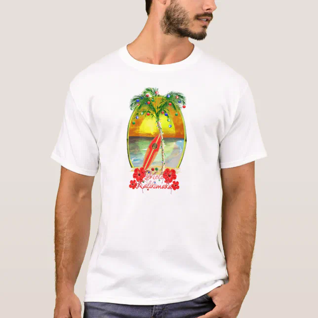 Beach Mele Kalikimaka T-Shirt | Zazzle