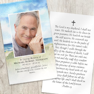 Beach Memorial Prayer Card