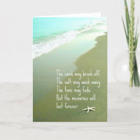 Beach Memories Last Forever Card
