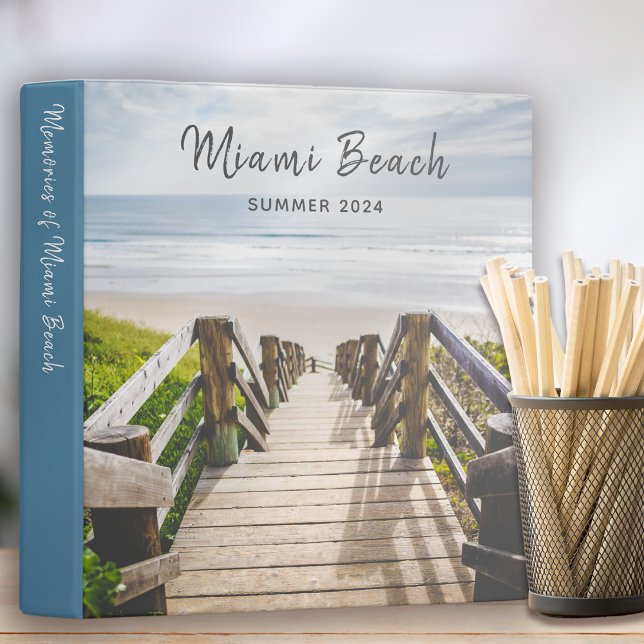 Beach Memories Photo Album Travel Scrapbook 3 Ring Binder (Creator Uploaded)