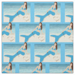 Beach Mermaid Sitting Thunder_Cove Fabric