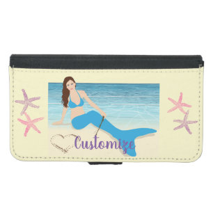 Beach Mermaid Valentine Thunder_Cove Samsung Galaxy S5 Wallet Case