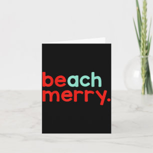 Beach Merry Christmas Card