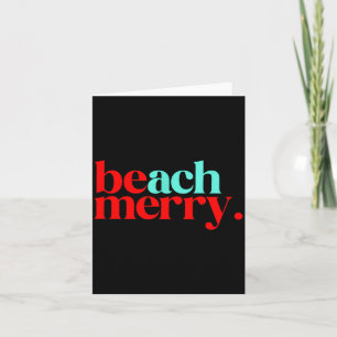 Beach Merry Christmas Funny Card