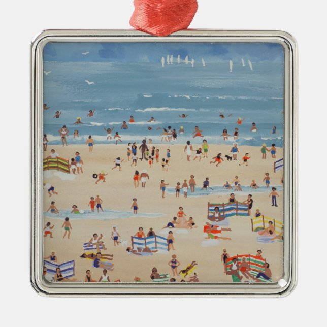 Beach Metal Ornament (Front)