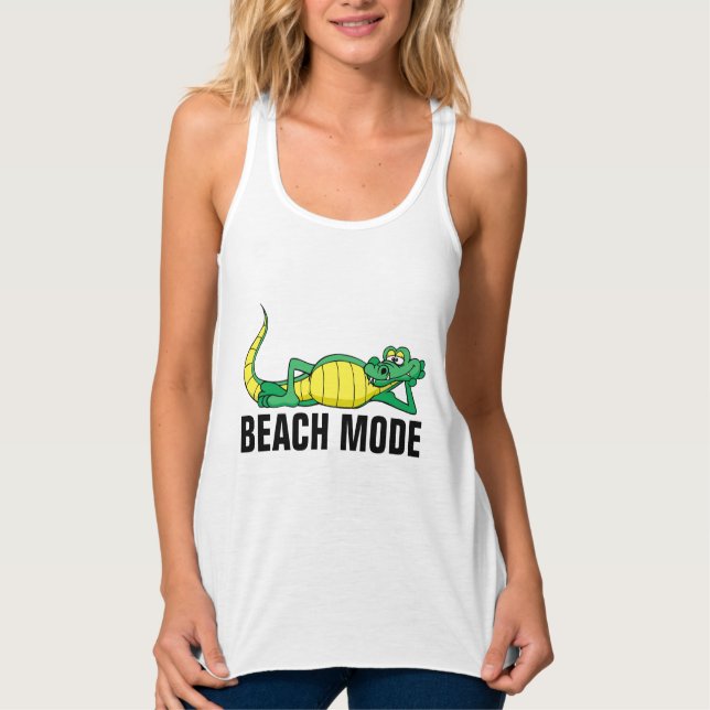 BEACH MODE ALLIGATOR T-Shirts (Front)