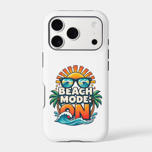 Beach Mode : Ready Iphone Case (Back)