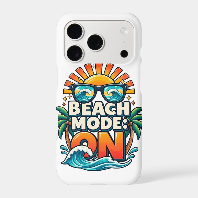 Beach Mode : Ready Iphone Case (Back)