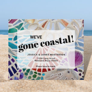 Beach Moving Announcement Postcard