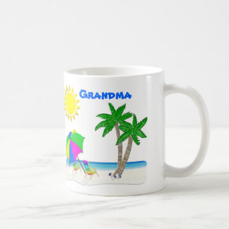 Beach Mugs, Personalized Grandma Mugs