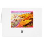 beach music art cards (Back Horizontal)
