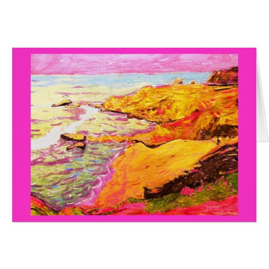 beach music art cards (Front Horizontal)