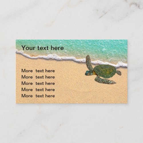 Beach Nature Coastal Theme Realtor Business Card