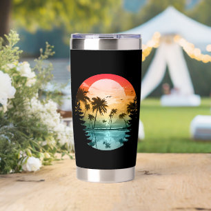 Beach nature scenery summer vacation gift insulated tumbler