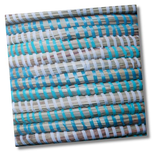 Beach Nautical Blue Rope Pattern Ceramic Tile