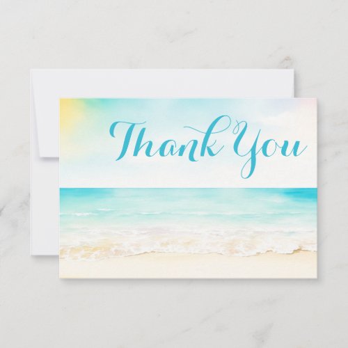 Beach Nautical Cruise Employee Appreciation Thank You Card