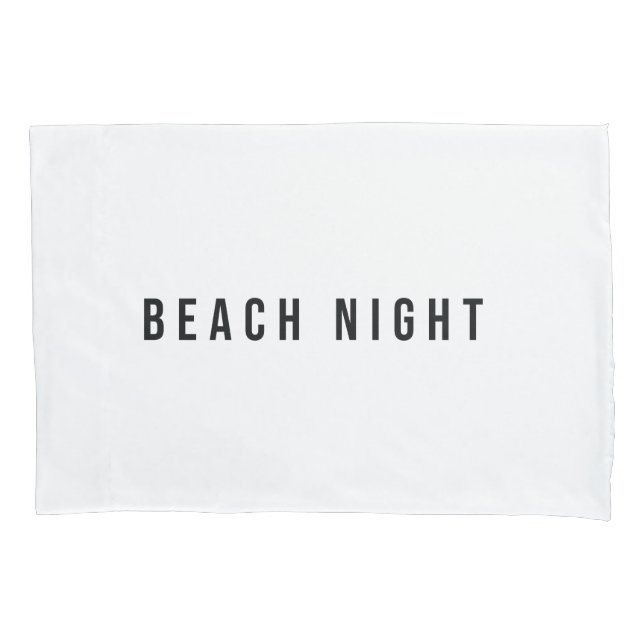 Beach Nigh Pillow Case (Front)