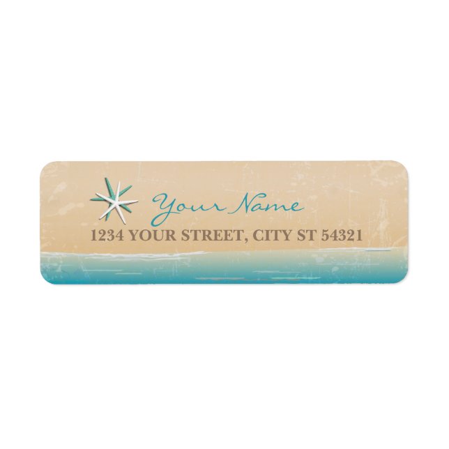 Beach, Ocean Address Labels (Front)